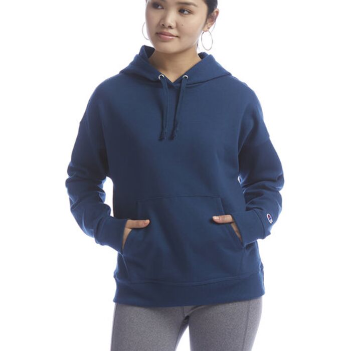 Ladies' PowerBlend Relaxed Hooded Sweatshirt Thumbnail