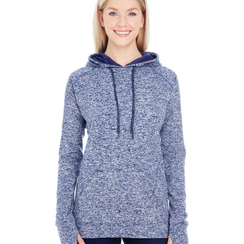 Ladies' Cosmic Contrast Fleece Hooded Sweatshirt Thumbnail
