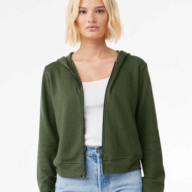 FWD Fashion Women's Sponge Fleece Full-Zip Hoodie Thumbnail