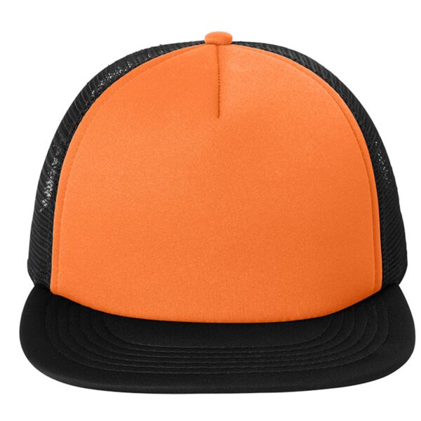 Flat Bill Snapback Trucker Cap Thumbnail