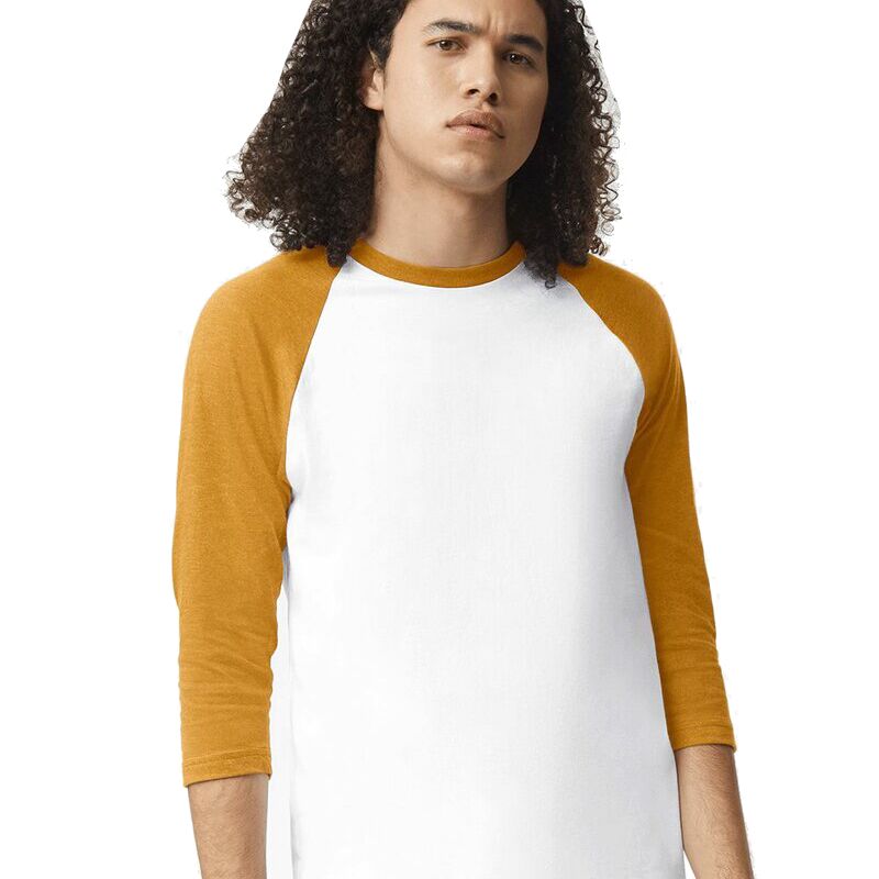 Unisex CVC Three-Quarter Sleeve Tee Thumbnail